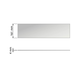 Chic line set face/dos verre l. 470  h.161  p.4mm 