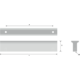Greep l=80mm boorafst.64mm alu mat