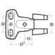Projectsch.arm mb-6810 6mm 230° nikkel