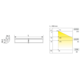 Led Emotion Corner 900mm 13.6W 12V 3000°k-6500 
