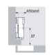 Parallelle adapter, Distance 8.0 mm