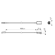 Câble de raccordement l2000mm COB/SMD 8mm 24v 