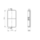 Mec Driver blindcover blanc support télécommandes 