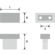 Greep genet ba16 l28 zamak zwart