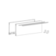 AvanTech YOU set côté tiroir h187 l550mm argenté g/d sans Fixation Frontal e