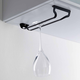 Porte-verres simple noir mat - 3 verres 