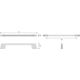 Greep natuRAL zamak zwart mat ba 128mm l153mm