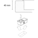 Versahit inox 1 prise d-nl-l + câble 2000mm  