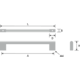 GREEP ARA 96MM CHROOM MAT