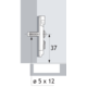 Sensys stelplaat spreidmof d.1.5mm(200) excenter regeling / vernikkeld staal