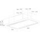 Cloud seven plafond afvoer rvs 90 cm