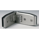 Scharnier serie 600 regelbaar 90° voor glas 8/12mm rvs look