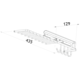Uitschuifbare dassenhouder 130mm chroom