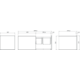 Highline 1 afvalemmer 16+21l rvs k.50cm volledig uittrekbaar met SoftClose