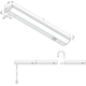 Hera Led Modulite F 450mm 8w 230V 3000K zwart