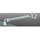 Barre raidisseur mur/verre avec double articulation, pour verres 8/12, L1057, chromé