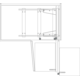Rational corner d Soft Close 450mm dr anthracite  + 4 paniers fil anthracite
