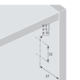 Push to open Silent, voor schroefbevestiging, wit