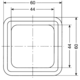 Cadre simple blanc  