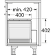 Poubelle hailo triple XL 60cm 56l 1x 30l + 2 x 13l+ 1 couvercle pour 13l