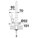 Candor mitigeur cuisine inox brosse  