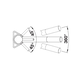 Blanco Kano chrome/blanc doux 