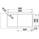 Blanco Adira 6 S-F rock grey automatische bediening