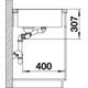 Blanco spoeltafel Axia III 6 S-F antr man+pl glas
