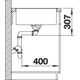 Blanco Axia III XL 6 S-F café automatische bediening