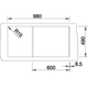 Blanco spoeltafel claron 6 s-if bl auto.