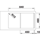 Blanco spoeltafel Divon II 45 S-IF br auto.