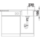 Blanco spoeltafel Divon II 45 S-IF br auto.