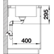 Blanco spoeltafel Divon II 45 S-IF br auto.