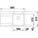 Blanco spoeltafel Divon II 45 S-IF br auto.