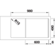 Blanco spoeltafel divon ii 6 s-if bl auto.