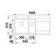 Blanco spoeltafel divon ii 6 s-if bl auto.