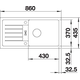 Blanco Favum XL 6 S blanc doux commande manuelle