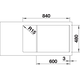 Blanco spoeltafel Legra XL 6 S wit manueel