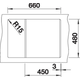 Blanco spoeltafel metra 45 s compact café au