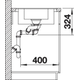 Blanco spoeltafel metra 6 s-f antraciet auto.