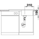 Blanco spoeltafel Sona 5 S zwart