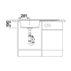 Blanco Zenar XL 6 S links antraciet automatische bediening