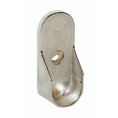 Support tube sl323d oval zamac nickele  avec goujon