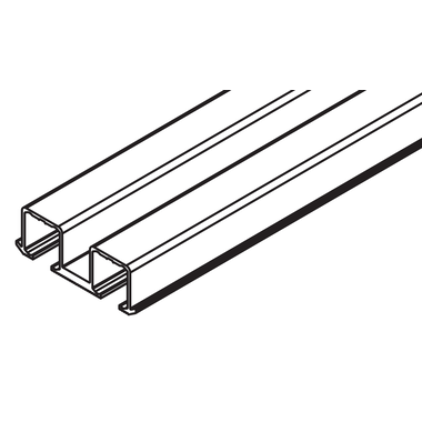 Hawa Clipo 16 aluminium double rail encastré
