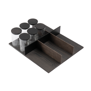 Filo frontlade met glazen potten V6 60 zwart