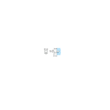 Taquet pour verre 5mm reglable nickele  