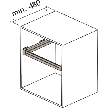 Moka cadre coulissant Soft alu  