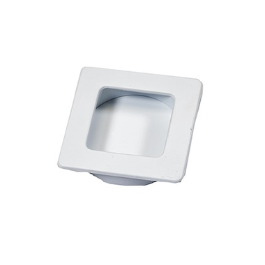 Coque encastrable carré zmc 50x50 mm blanc mat  