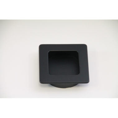 Coque encastrable carré zmc 50x50 mm noir mat  