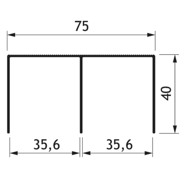 Dubbele bovenrail